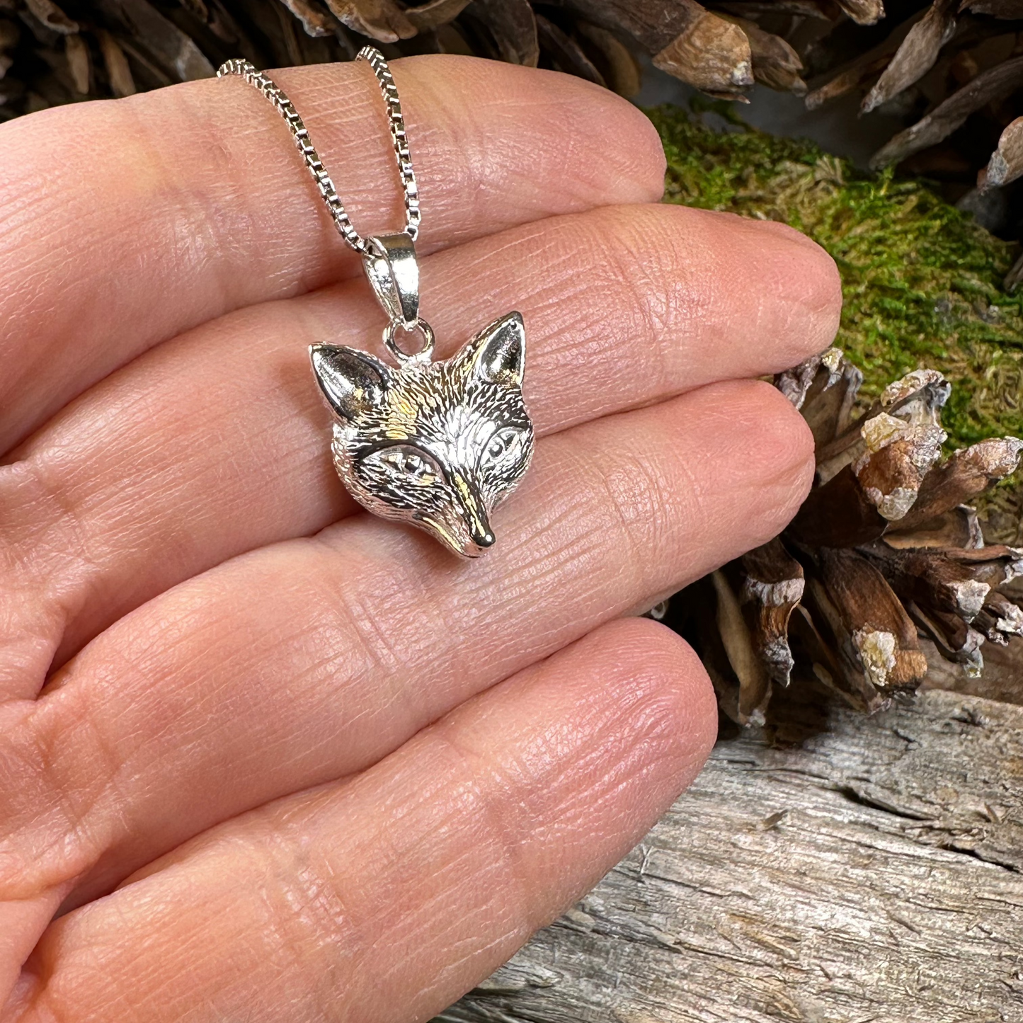 Fiona Fox Necklace in Sterling Silver — view 5
