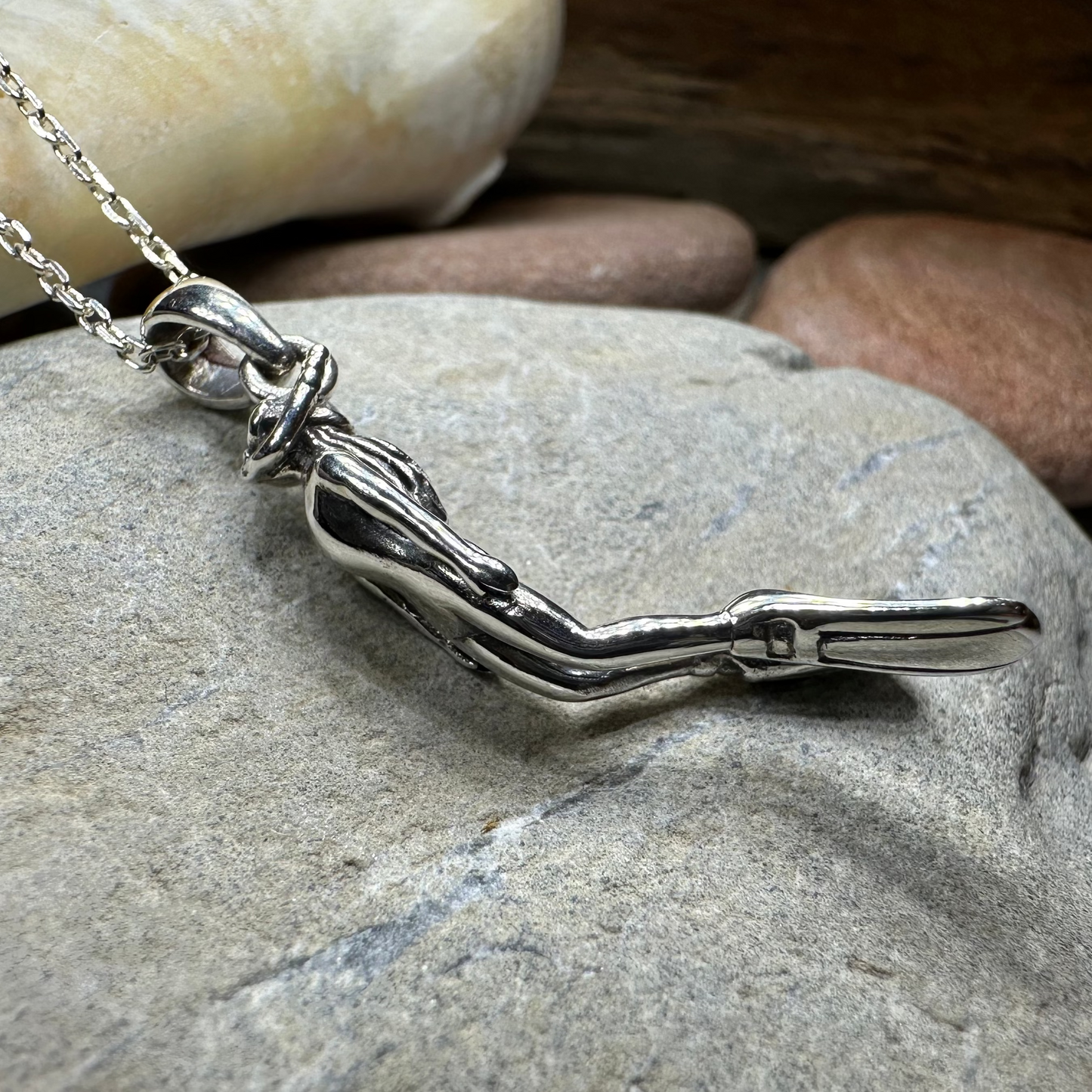 Lady Diver Necklace in Sterling Silver