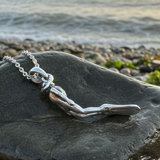 Lady Diver Necklace in Sterling Silver