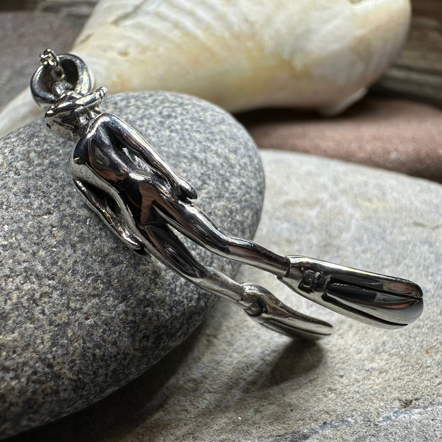 Lady Diver Necklace in Sterling Silver