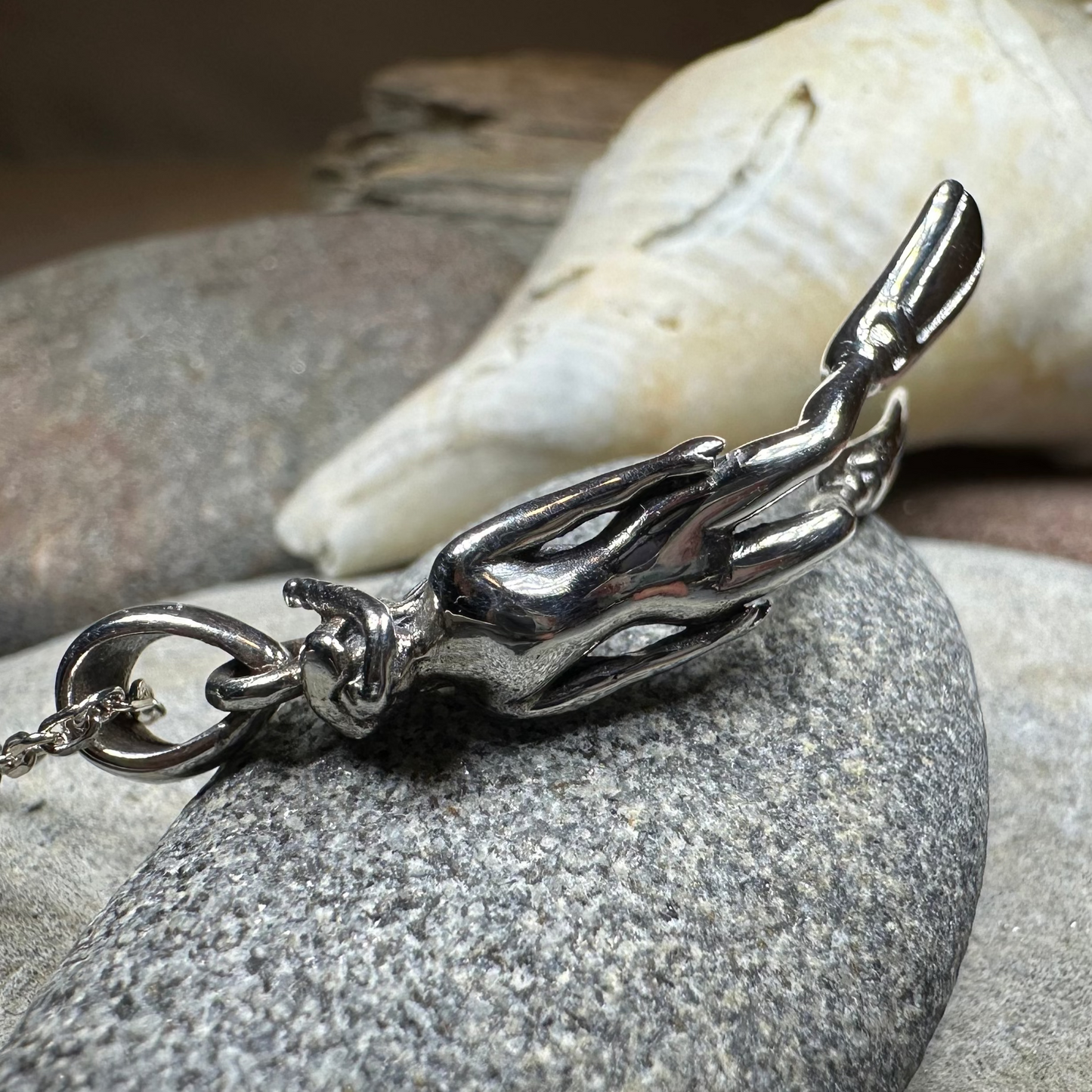 Lady Diver Necklace in Sterling Silver