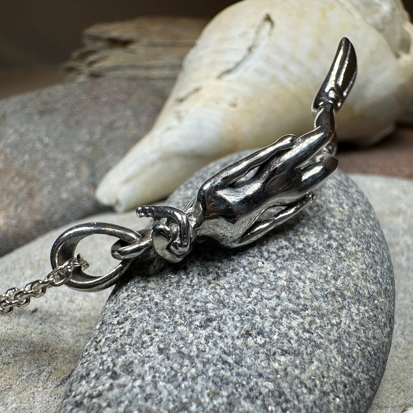 Lady Diver Necklace in Sterling Silver