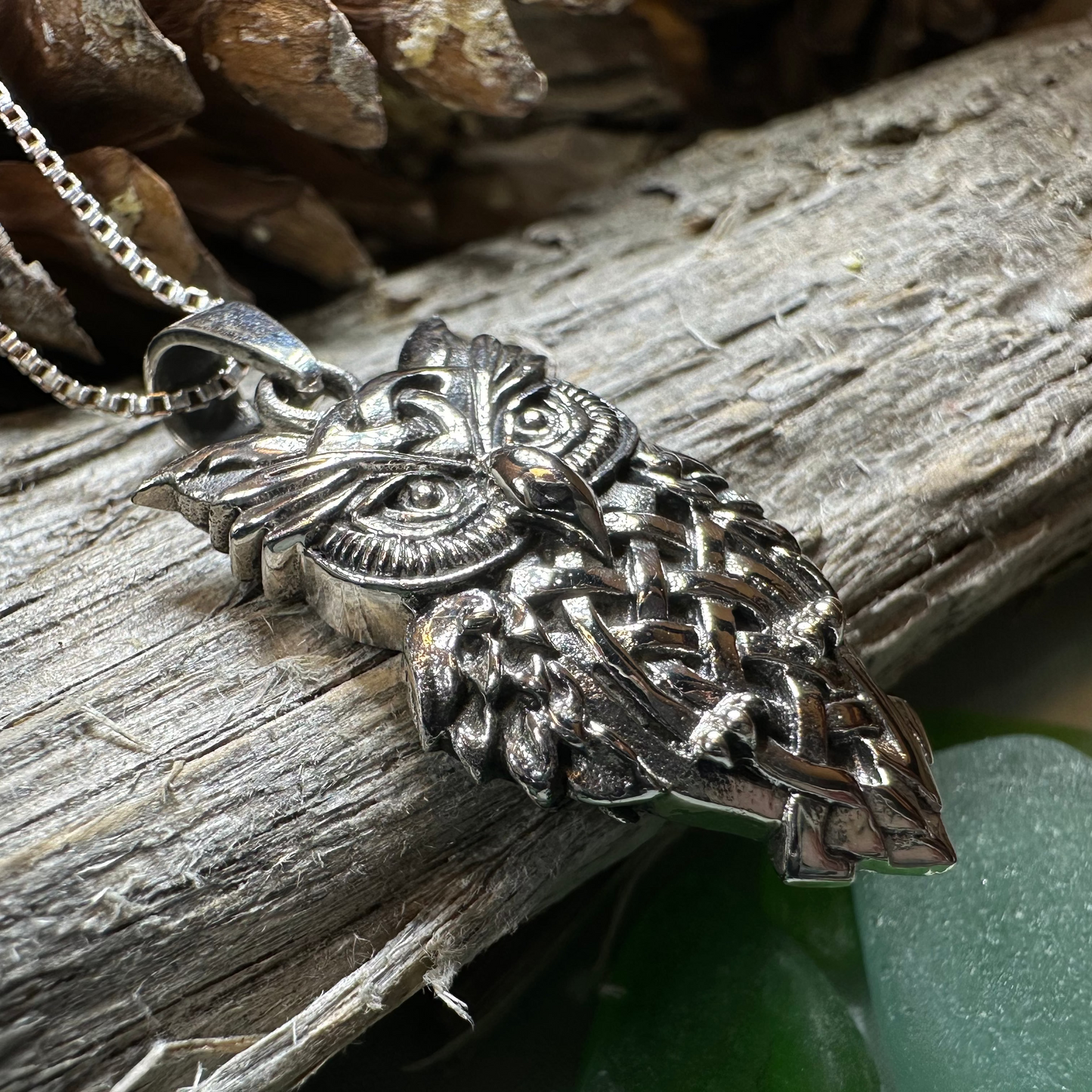 Owl Celtic Knot Necklace — view 6