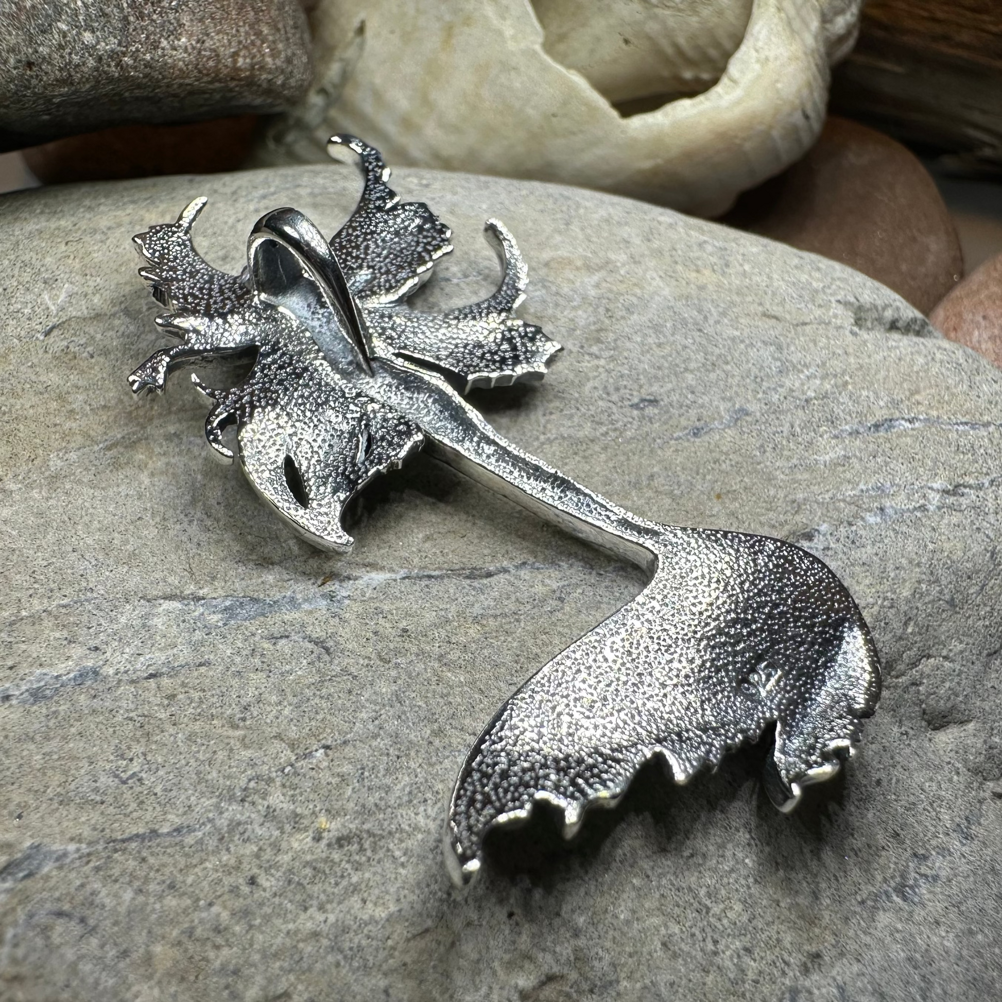 Sea Fairy Mermaid Necklace in Sterling Silver — view 8