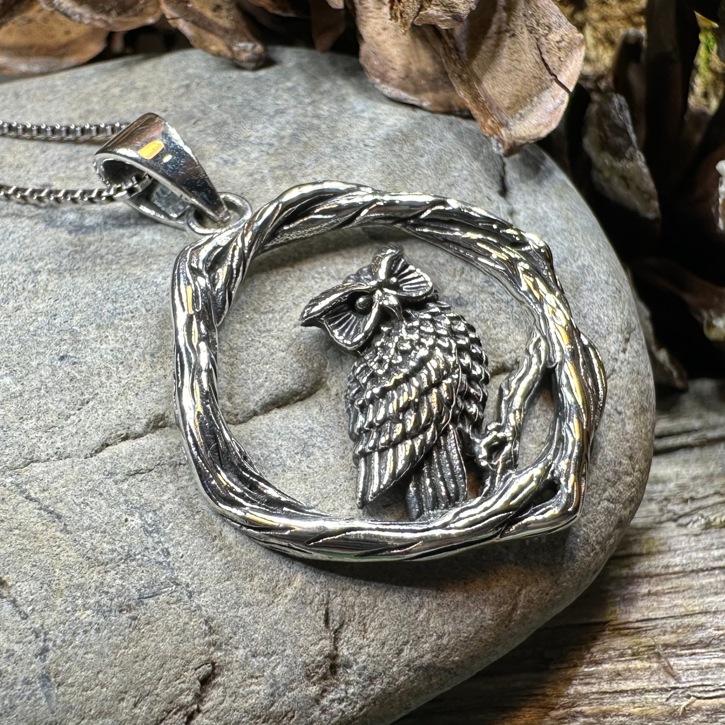 Nightwatcher Owl Necklace — view 3