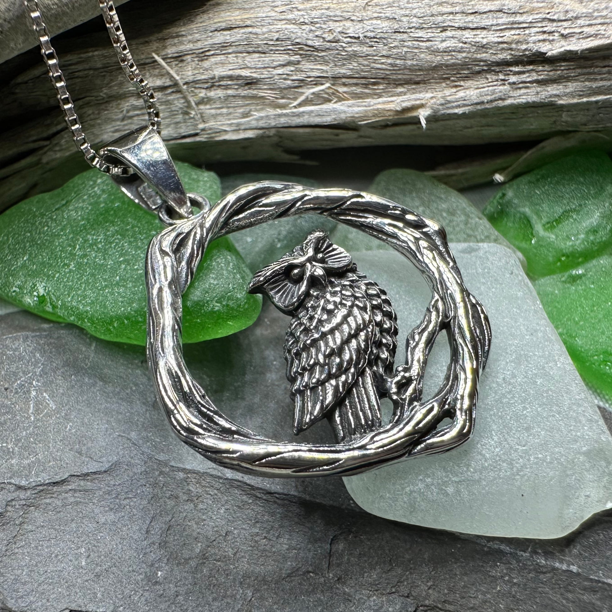 Nightwatcher Owl Necklace — view 4