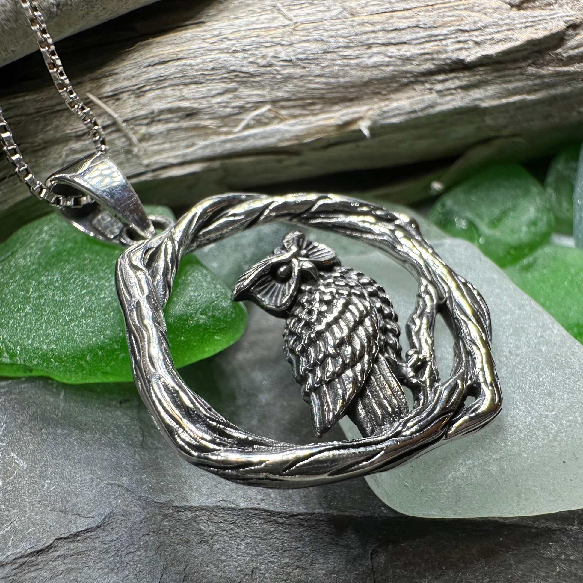 Nightwatcher Owl Necklace — view 7