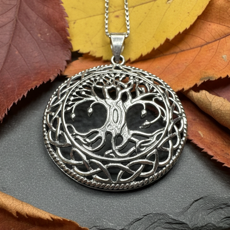 Jura Tree of Life Necklace in Sterling Silver