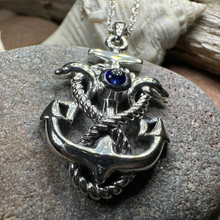 Load image into Gallery viewer, Dolphin Anchor Necklace
