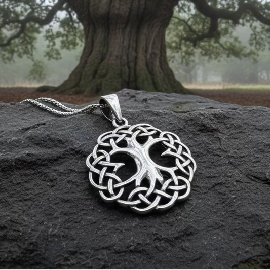 Cynthia Celtic Tree of Life Necklace in Sterling Silver