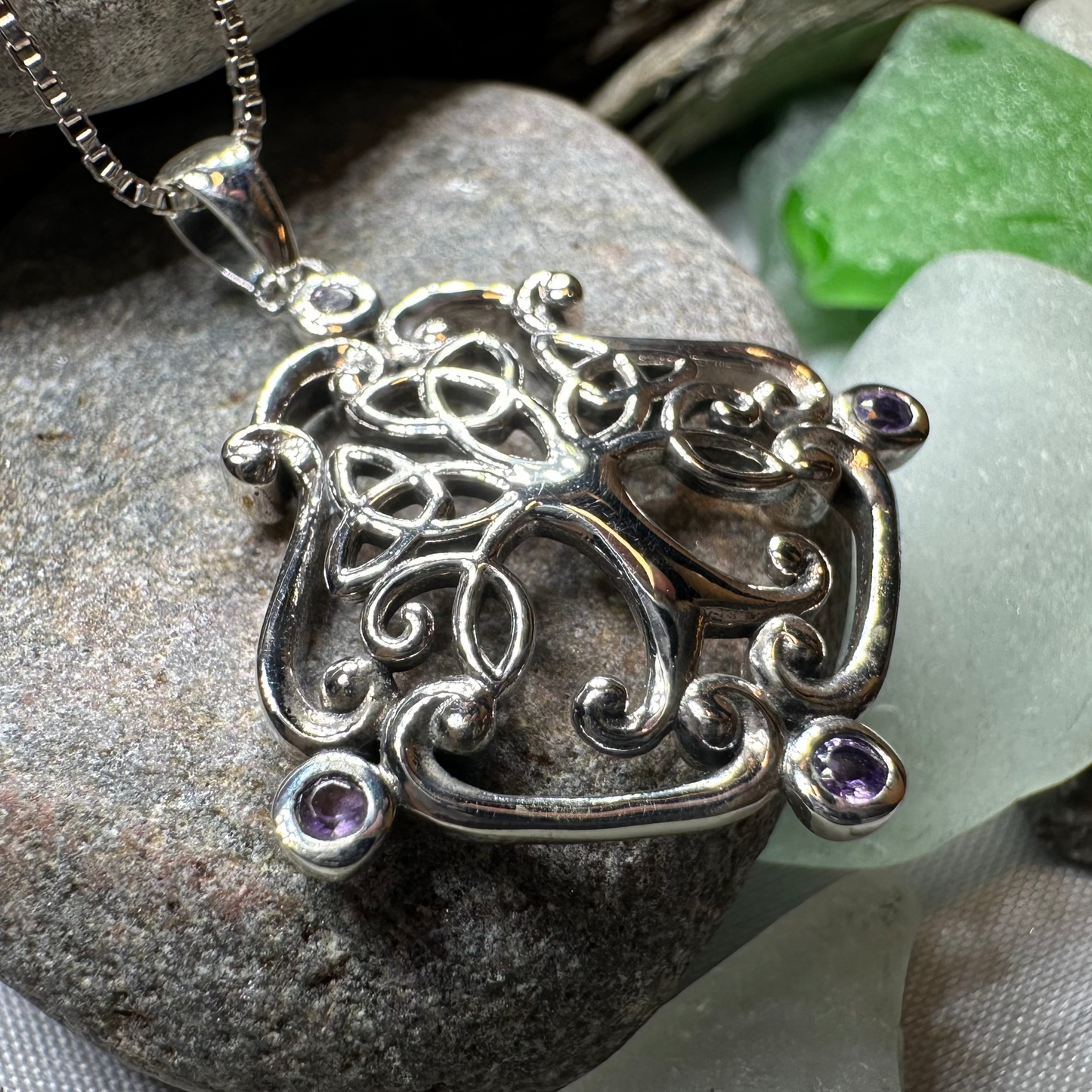 Amethyst Tree of Life Necklace — view 3