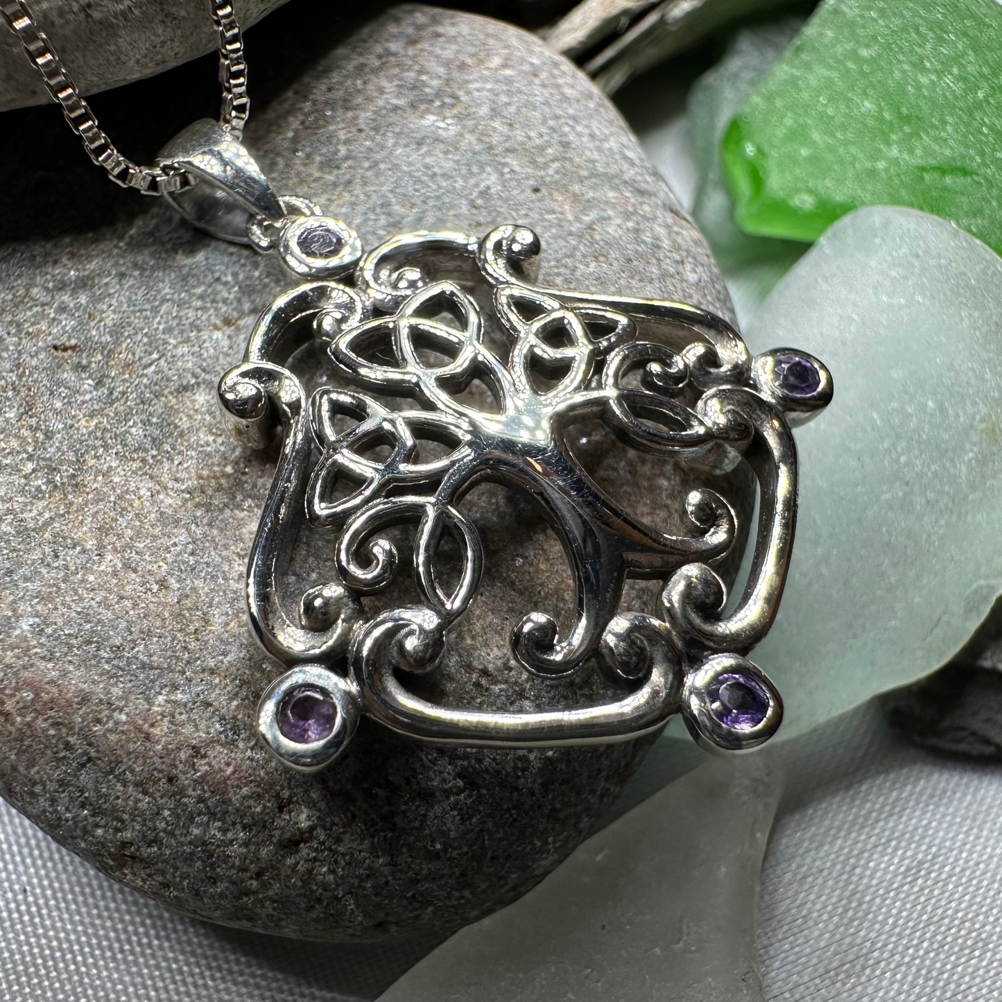 Amethyst Tree of Life Necklace — view 8