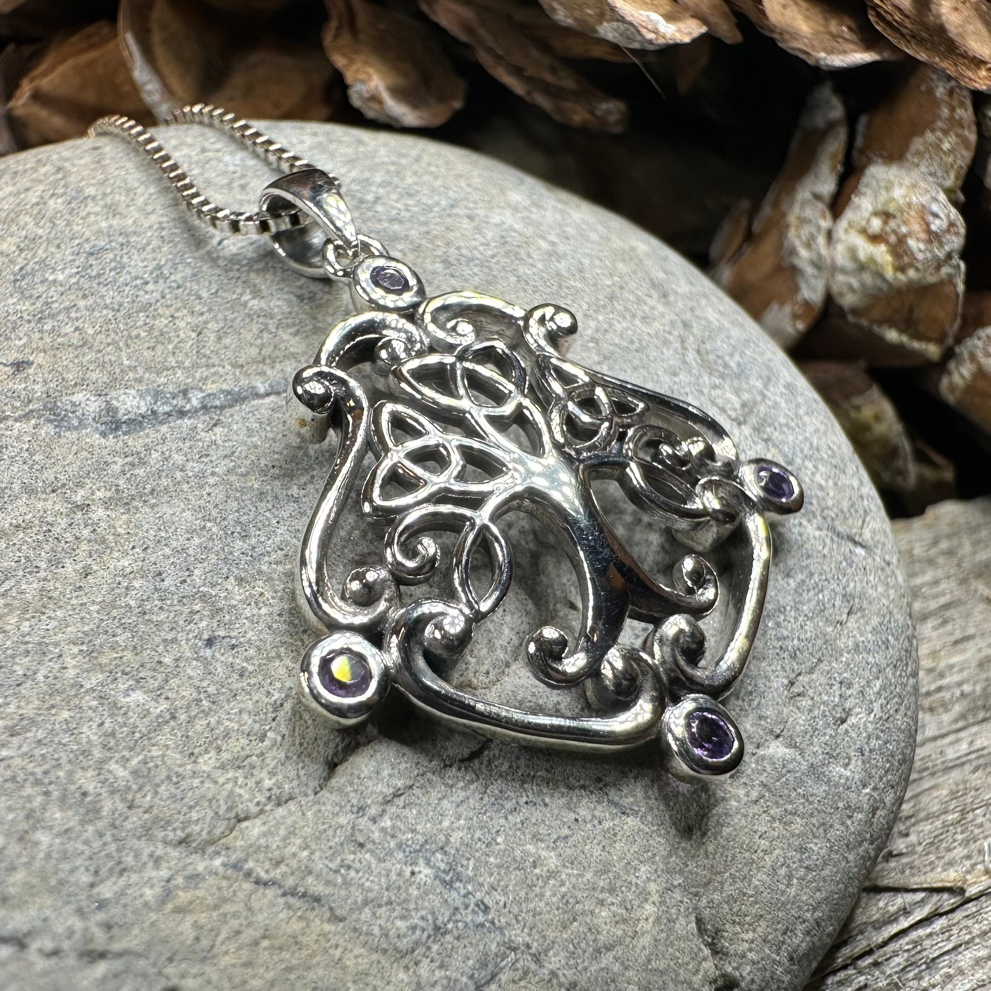 Amethyst Tree of Life Necklace — view 9