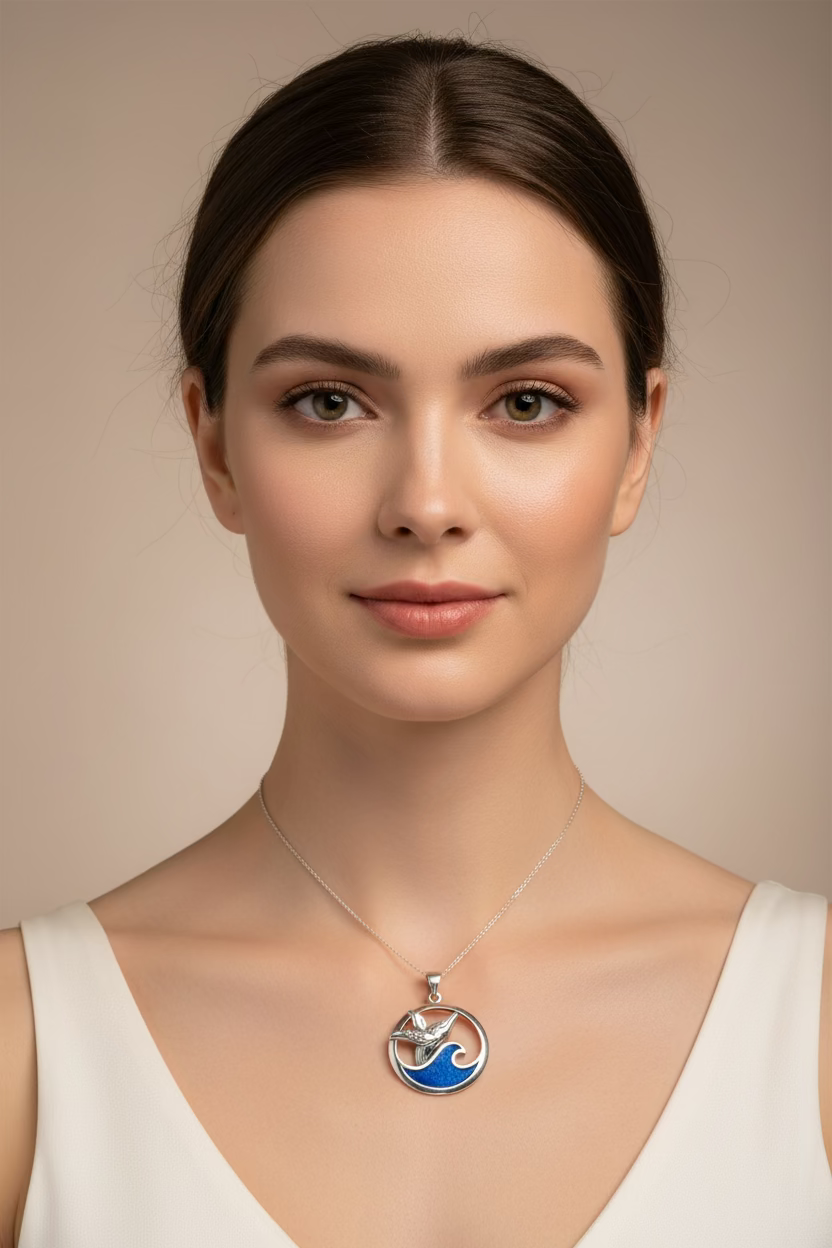 Ocean Whale Necklace — view 2