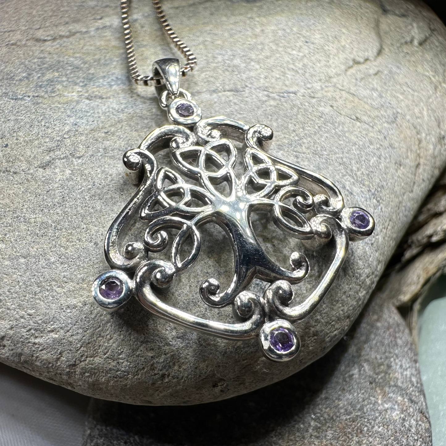 Amethyst Tree of Life Necklace — view 7