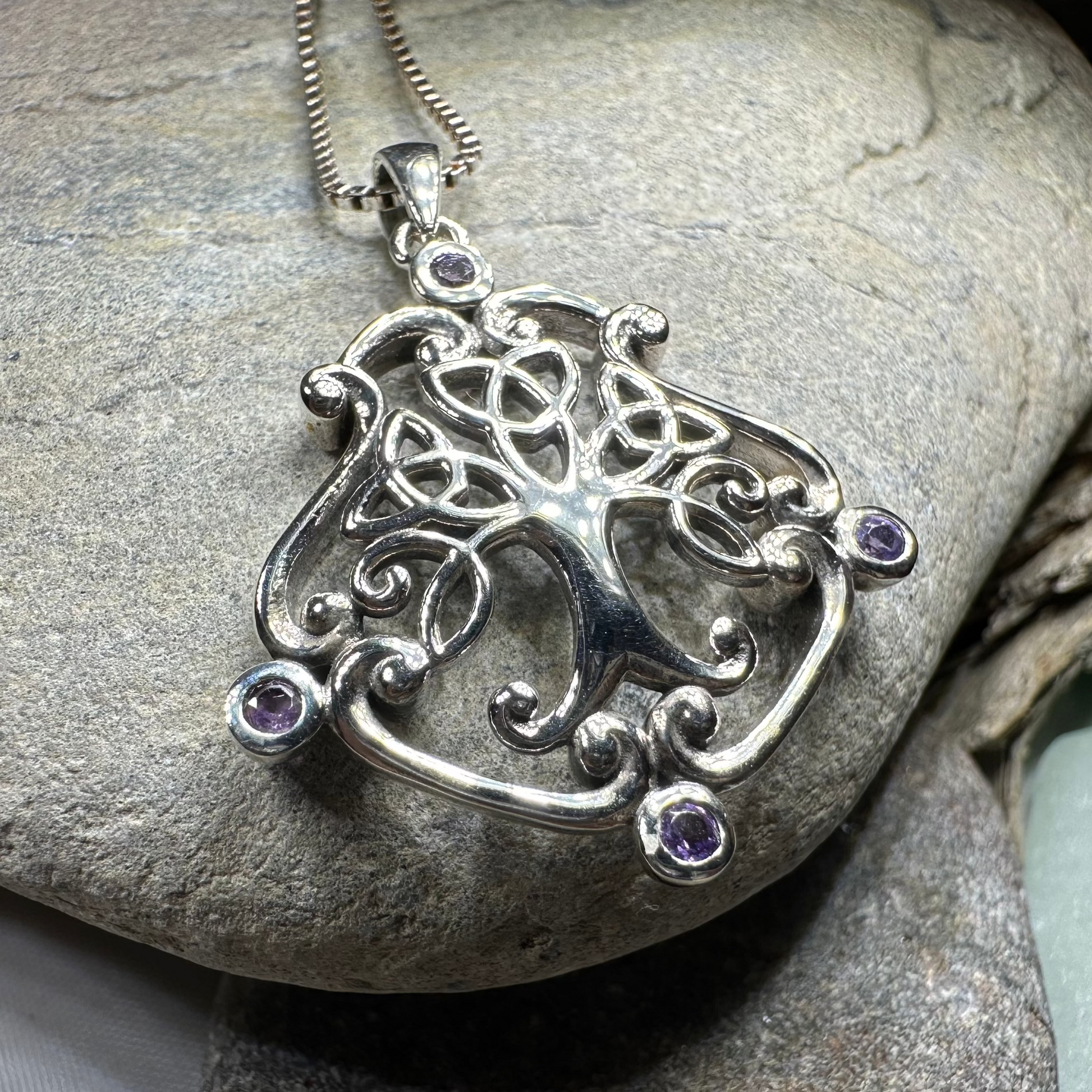 Amethyst Tree of Life Necklace — view 7