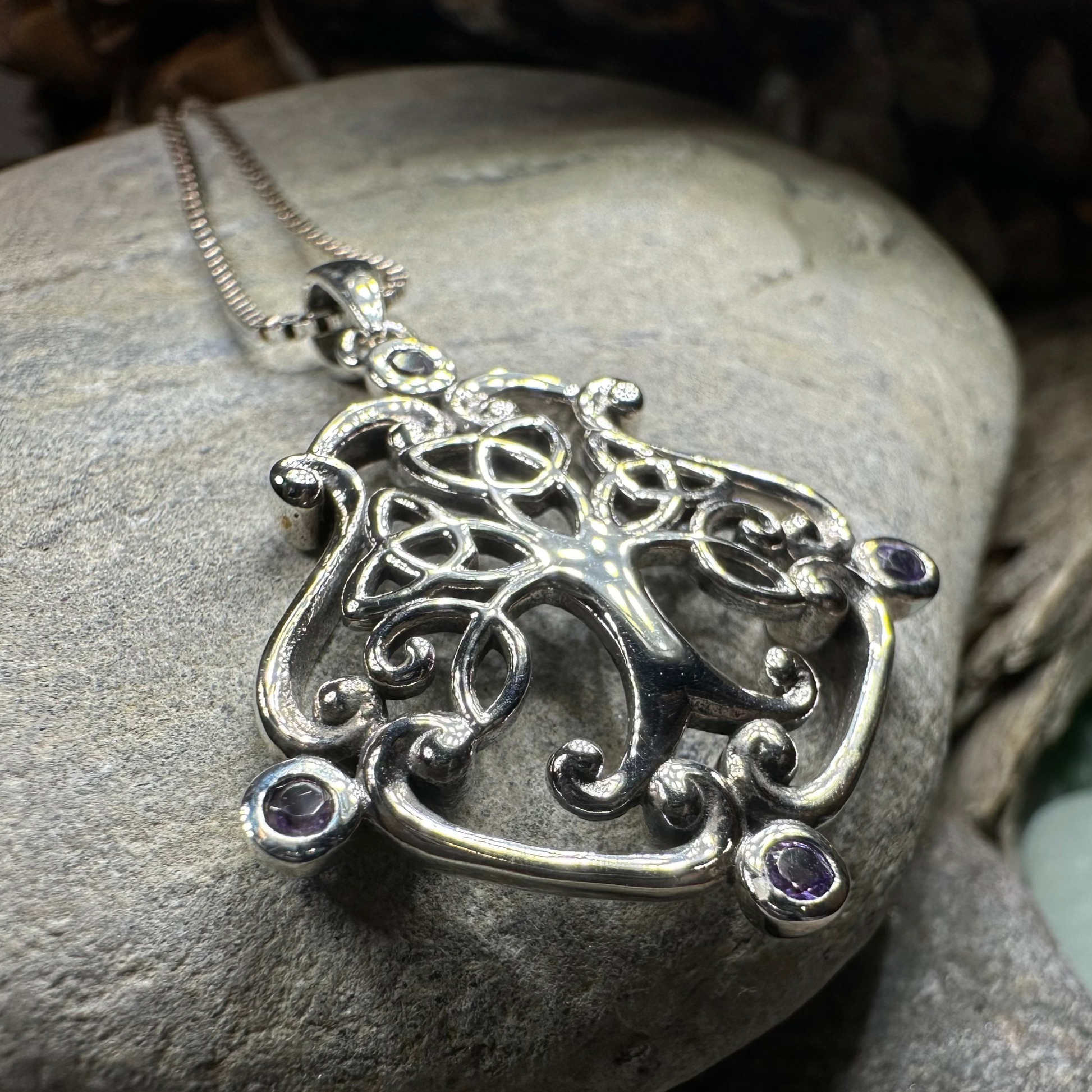 Amethyst Tree of Life Necklace — view 5