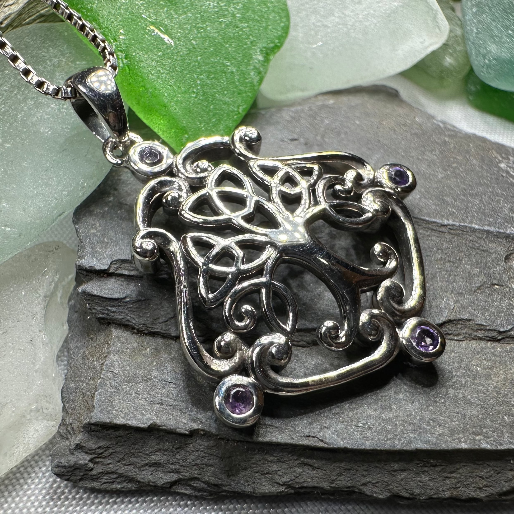 Amethyst Tree of Life Necklace — view 4
