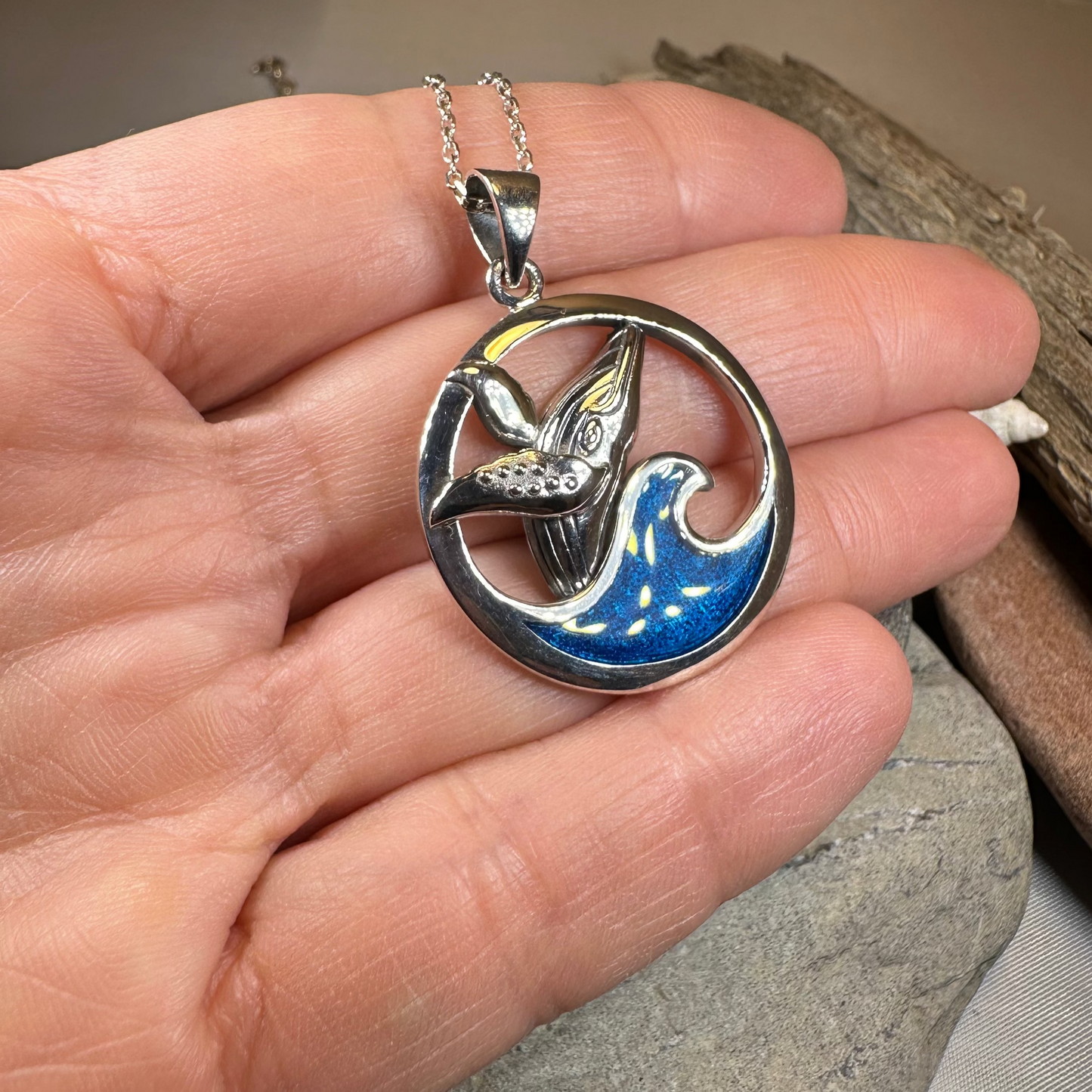 Ocean Whale Necklace — view 7