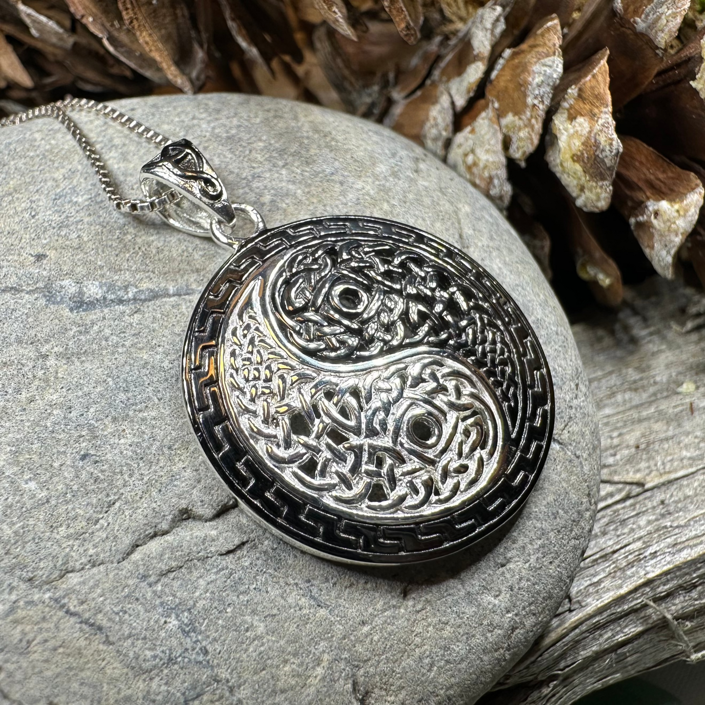 Celtic Yin Yang Necklace — view 9
