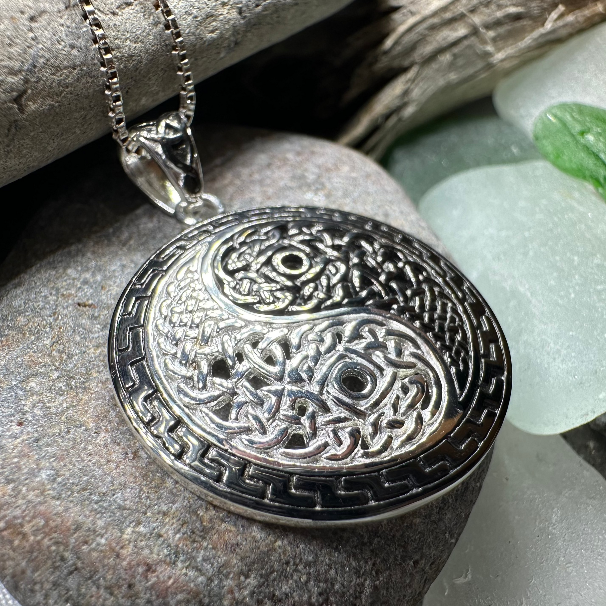 Celtic Yin Yang Necklace — view 4