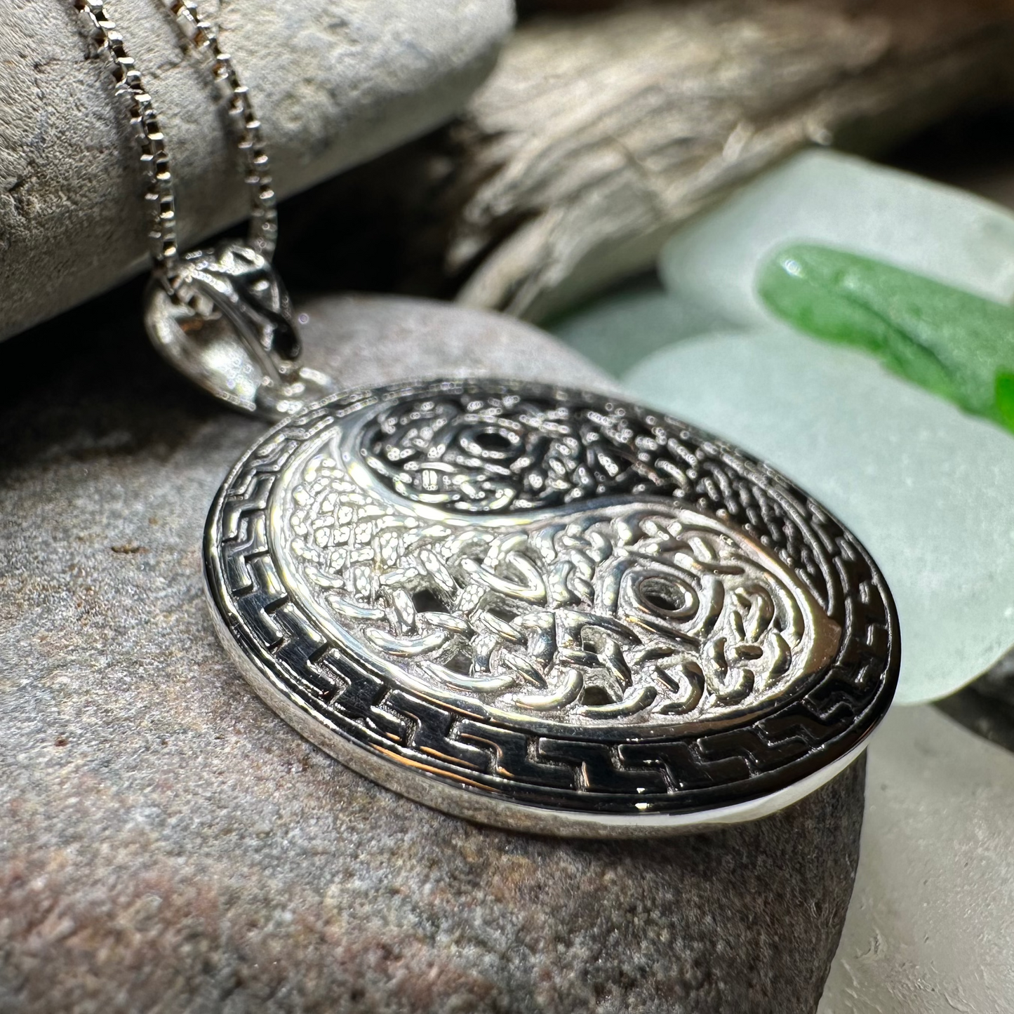 Celtic Yin Yang Necklace — view 8