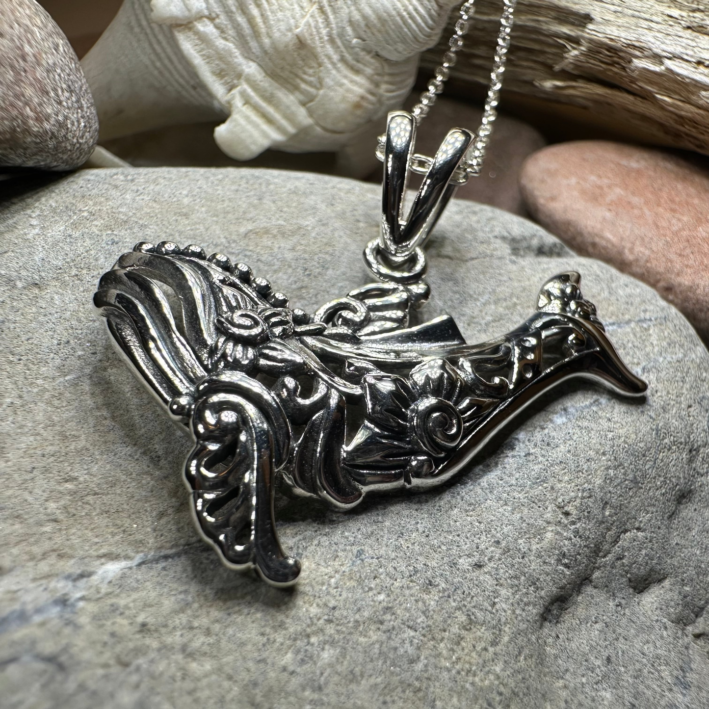 Bohemian Whale Necklace — view 4