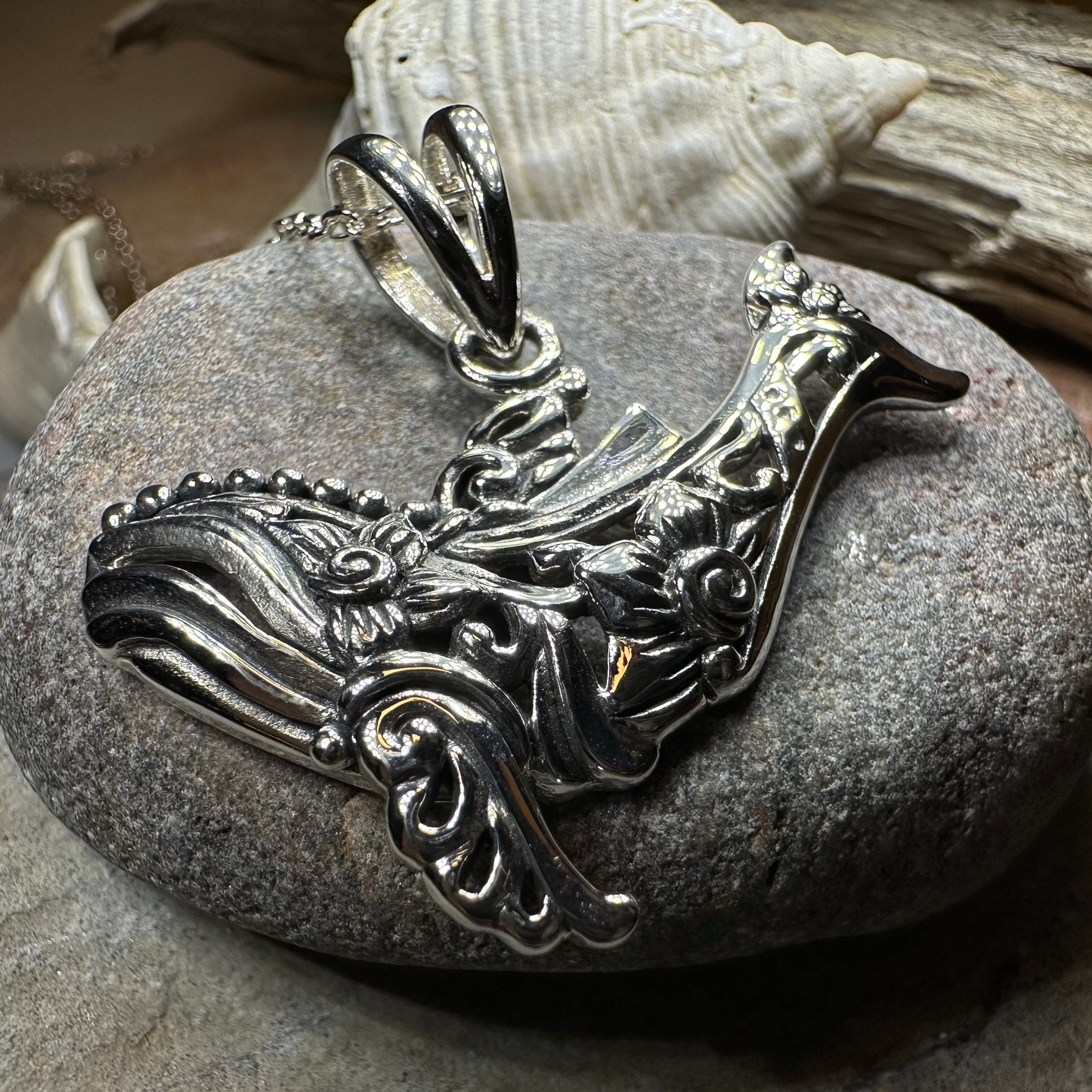 Bohemian Whale Necklace — view 7