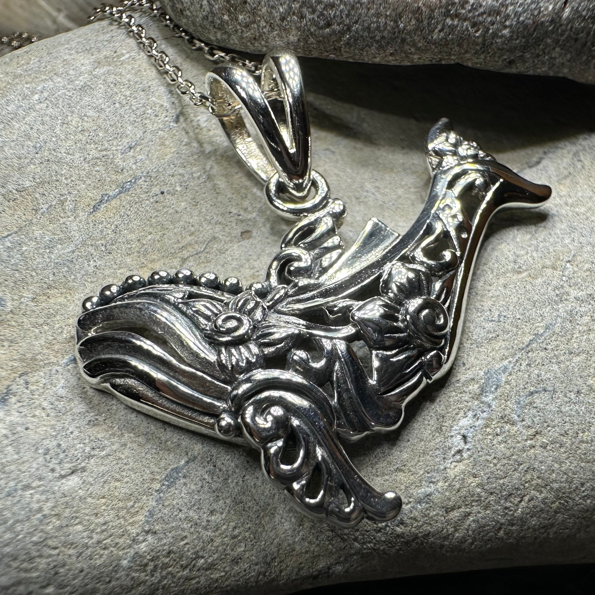 Bohemian Whale Necklace — view 6