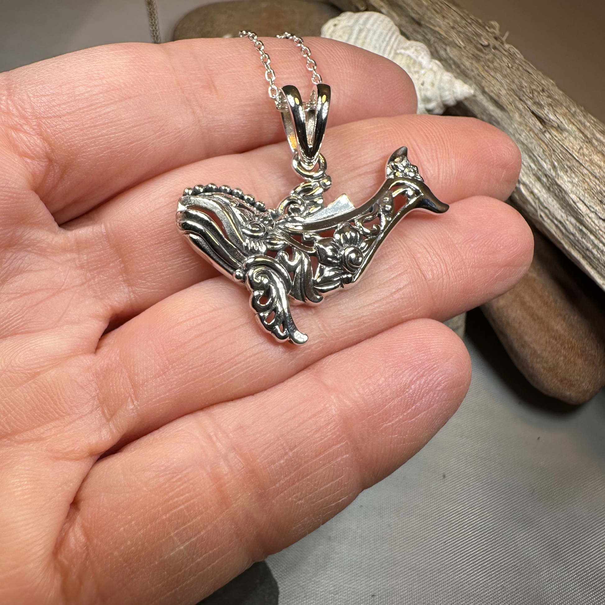 Bohemian Whale Necklace — view 5