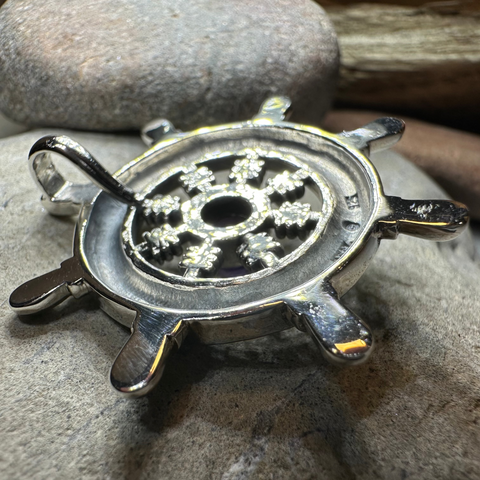 Load image into Gallery viewer, Keswick Ship's Wheel Necklace
