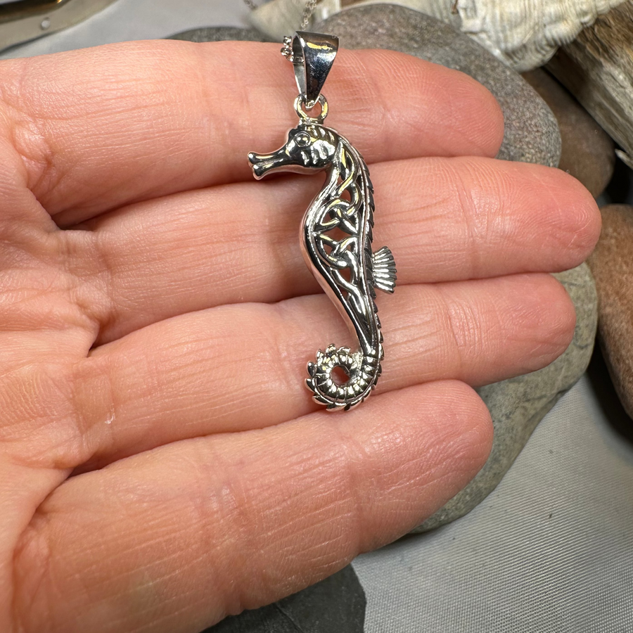 Serendipity Celtic Seahorse Necklace