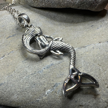 Load image into Gallery viewer, Celtic Trinity Knot Mermaid Necklace
