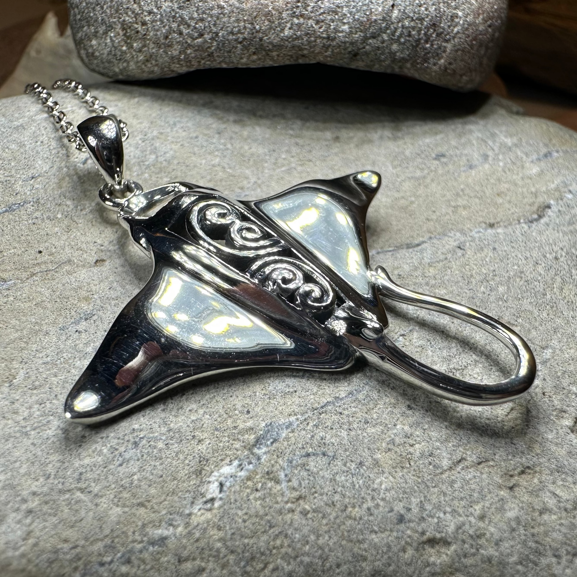 Manta Ray Necklace — view 2