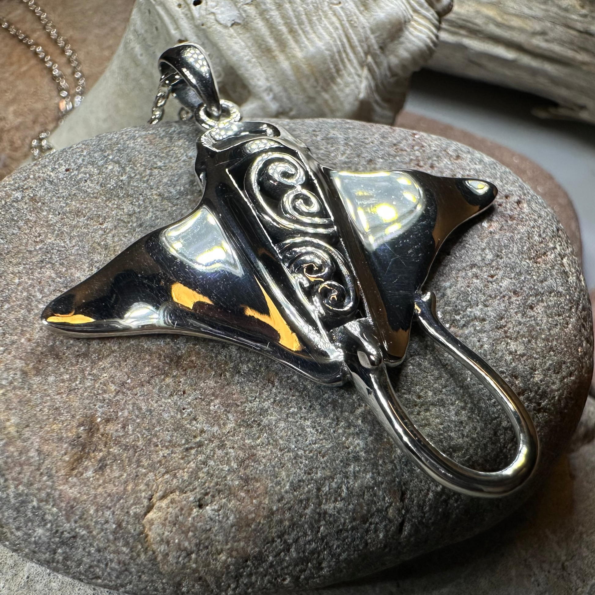 Manta Ray Necklace — view 3
