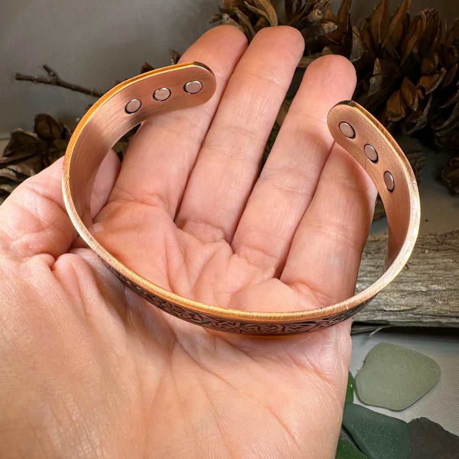 Domnall Celtic Copper Cuff Bracelet