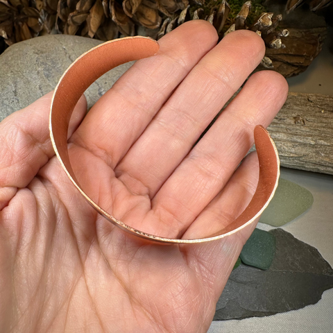 Load image into Gallery viewer, Mystical Owl Copper Cuff Bracelet

