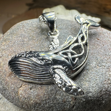 Load image into Gallery viewer, Celtic Knot Whale Necklace
