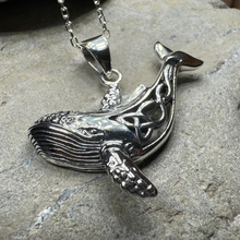 Load image into Gallery viewer, Celtic Knot Whale Necklace
