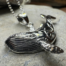 Load image into Gallery viewer, Celtic Knot Whale Necklace
