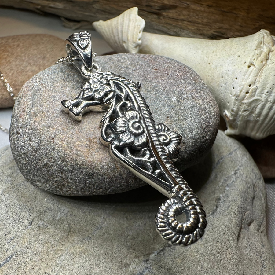 Blooming Seahorse Necklace