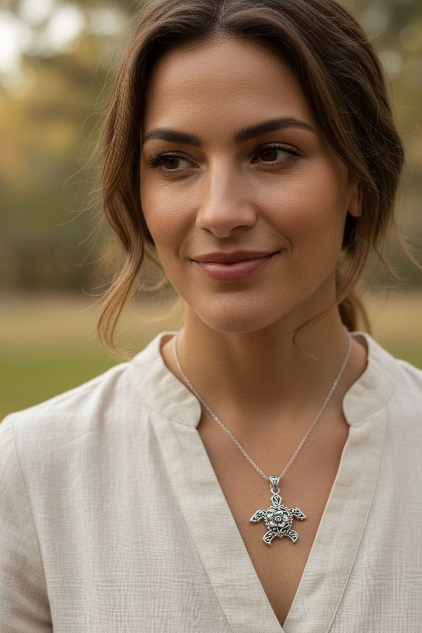 Bohemian Sea Turtle Necklace