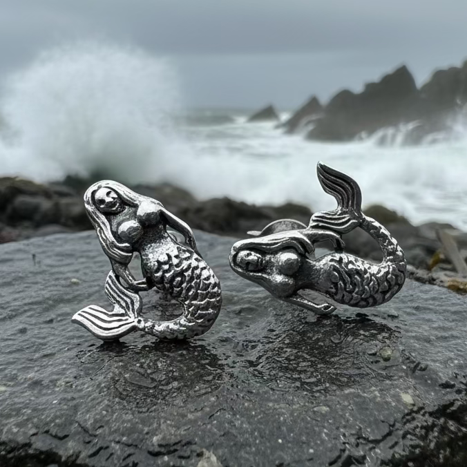 Mermaid Post Earrings