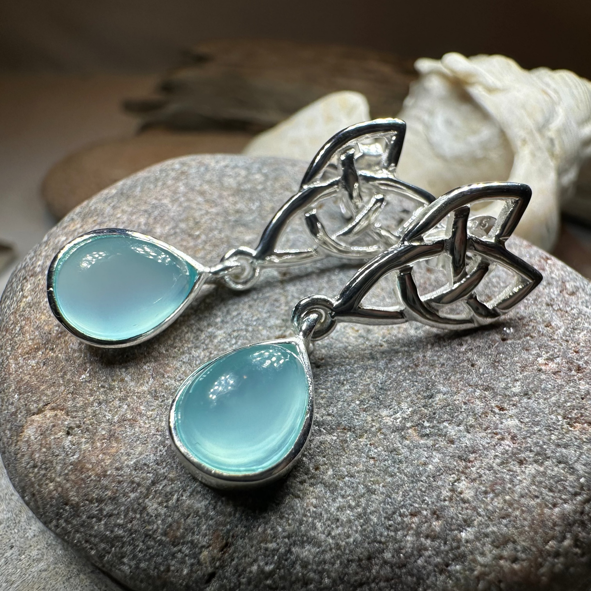 Modern Celtic Post Earrings — view 9