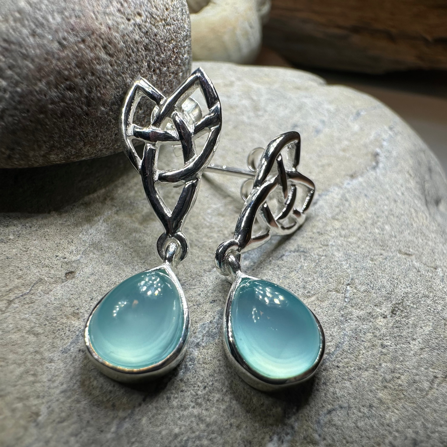 Modern Celtic Post Earrings — view 8