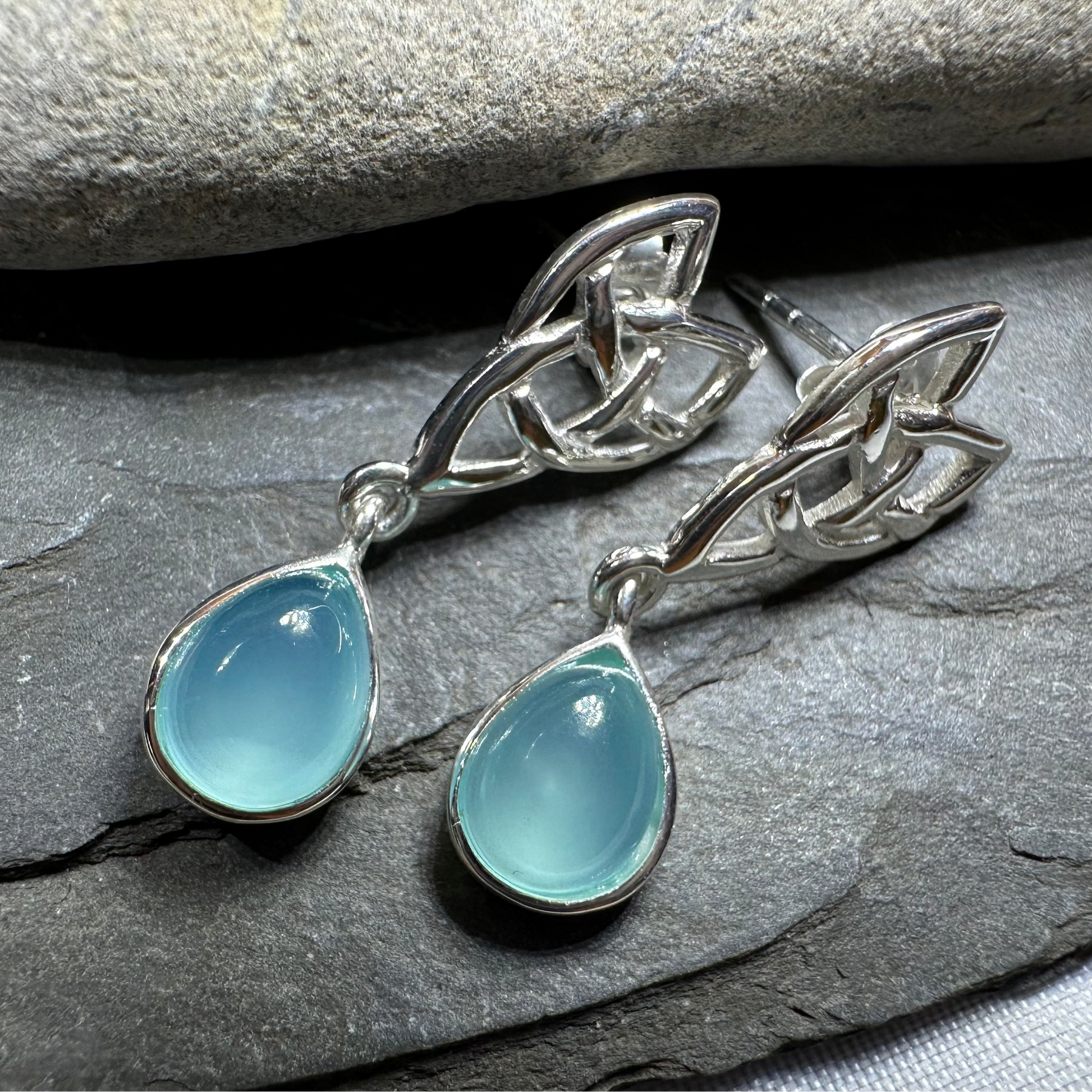 Modern Celtic Post Earrings — view 2