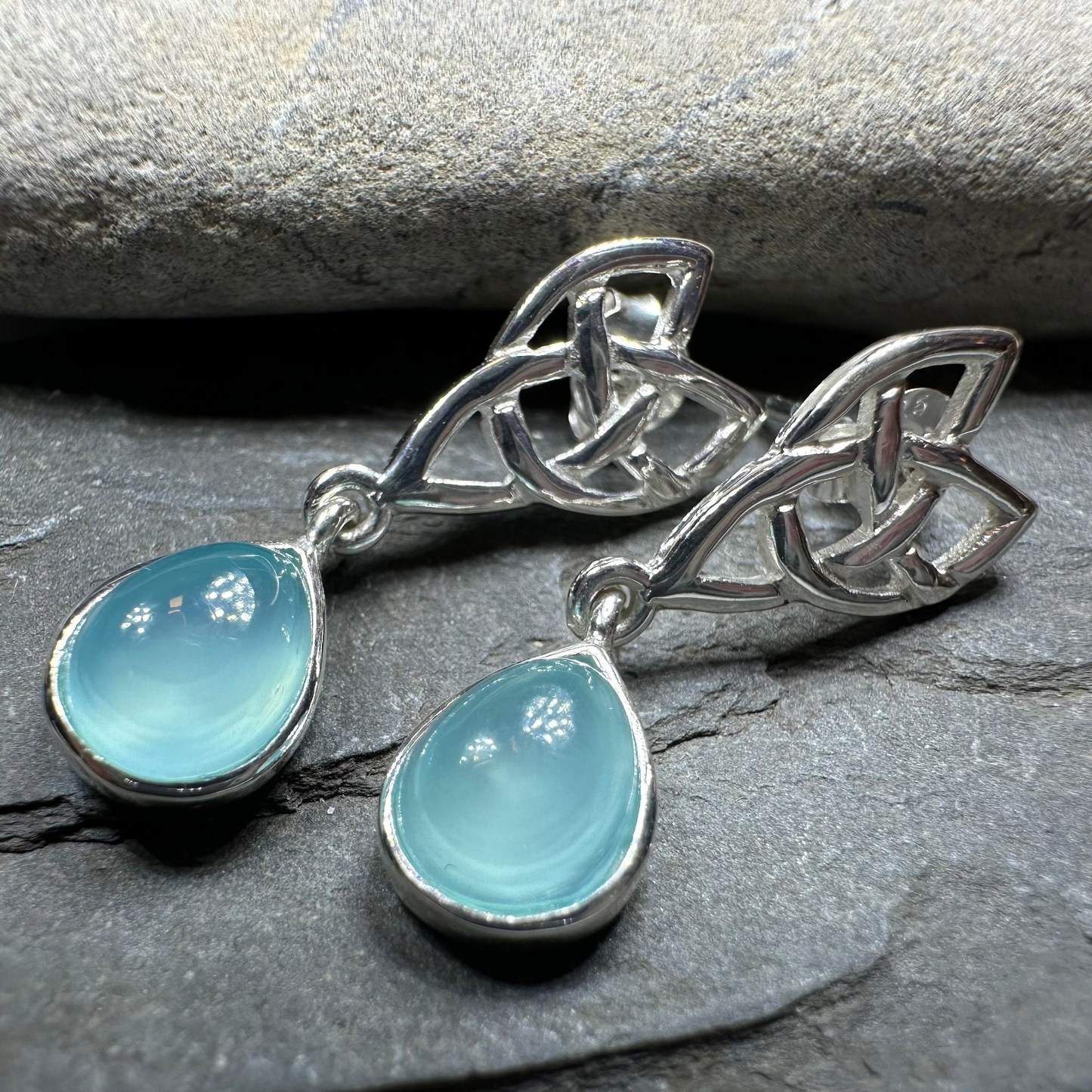 Modern Celtic Post Earrings — view 7