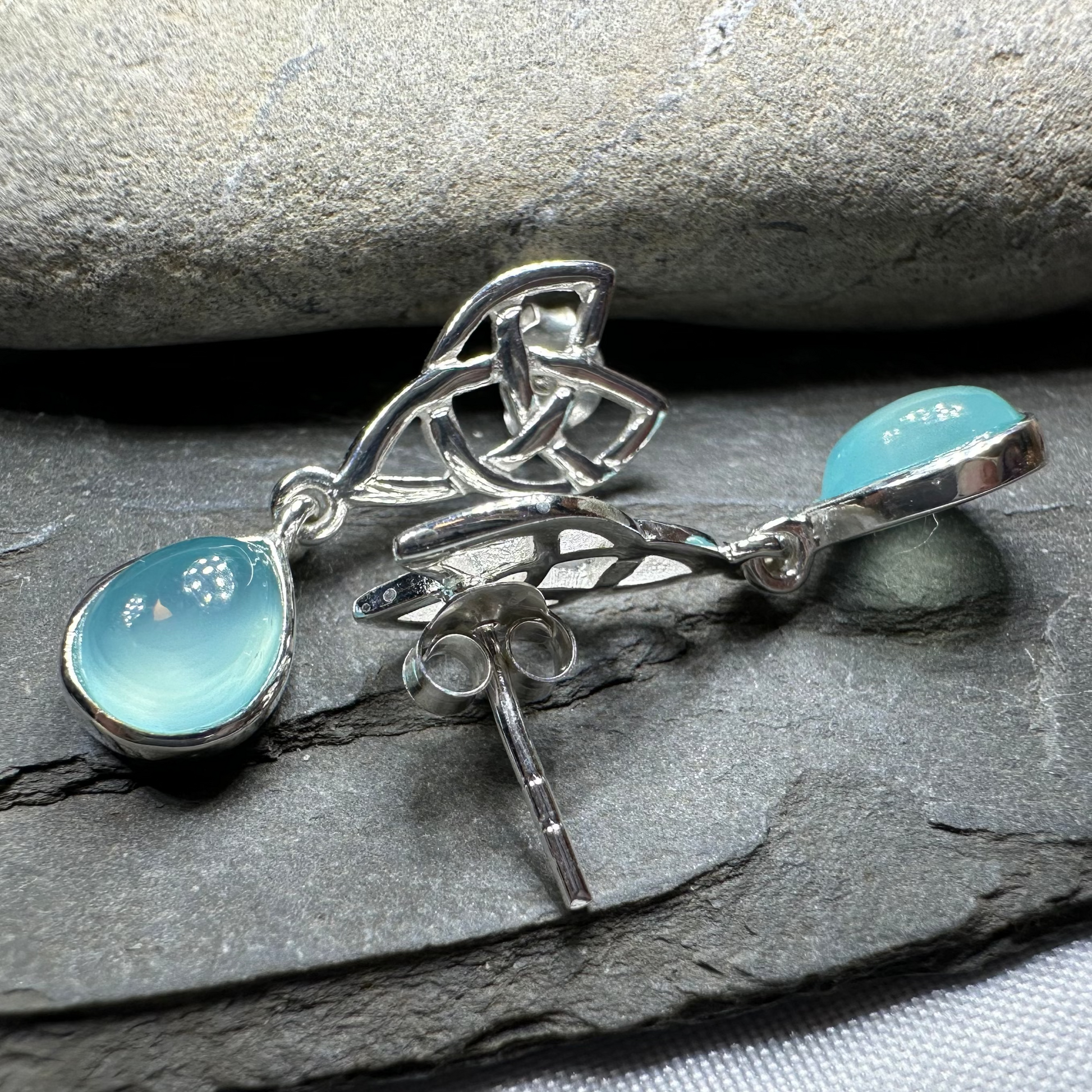 Modern Celtic Post Earrings — view 6