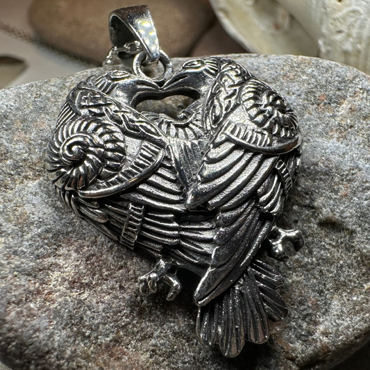 Soulmates Celtic Raven Necklace