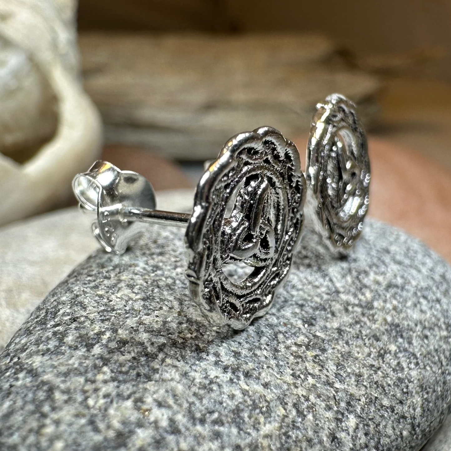 Celtic Knot Stud Earrings — view 6